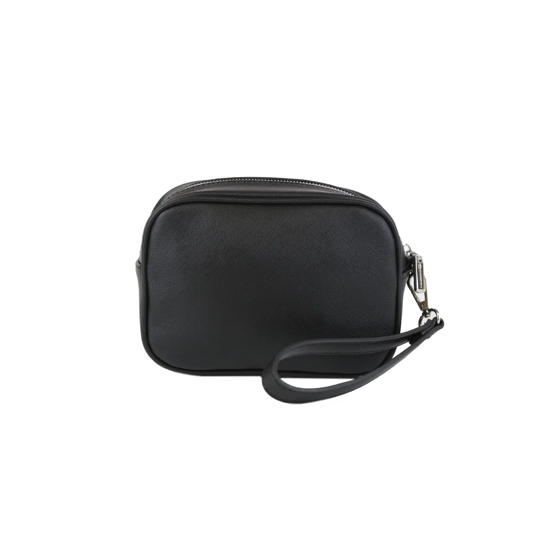 Momodesign Pouch Business Piccola Unico in Saffiano Nero