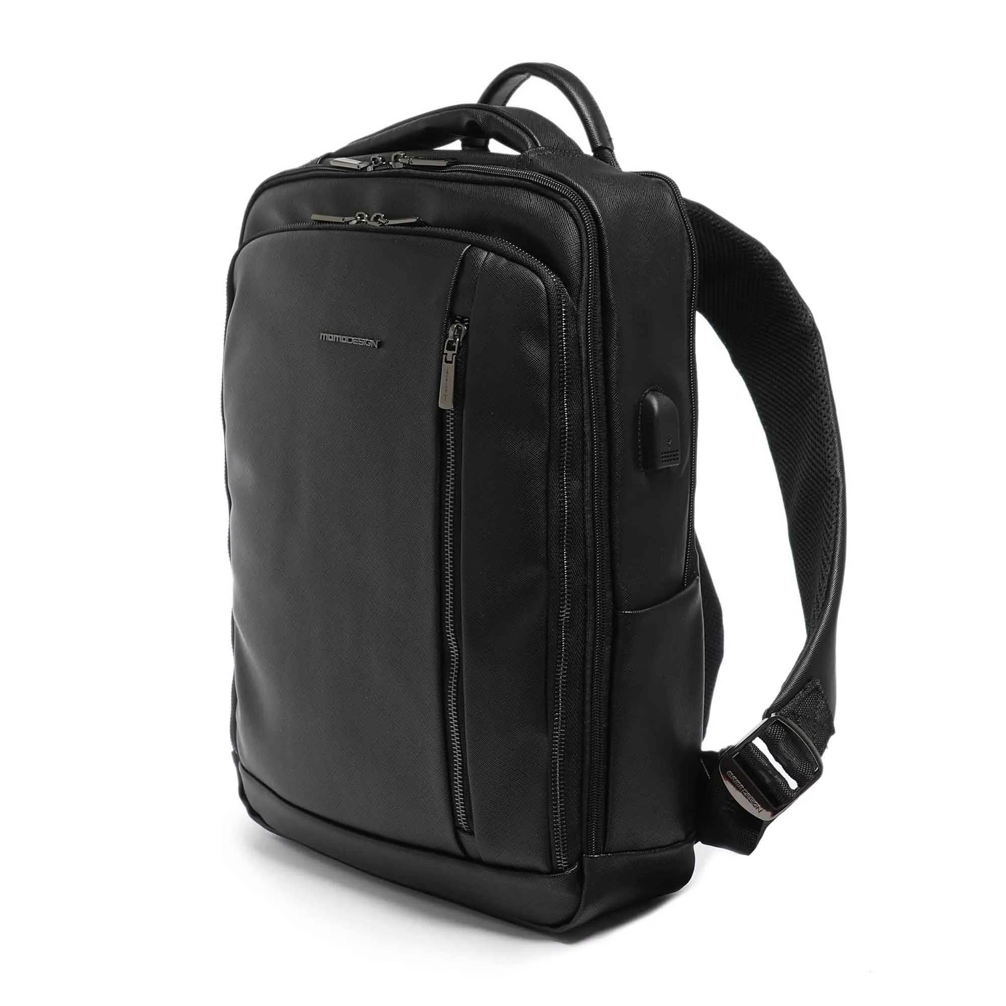 Momodesign zaino Unico business in saffiano nero