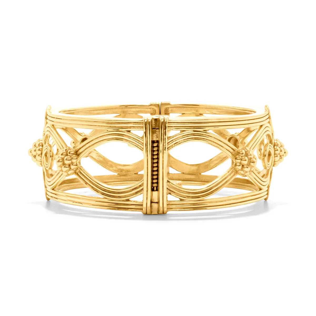 Monique Hinged Bangle - Gold