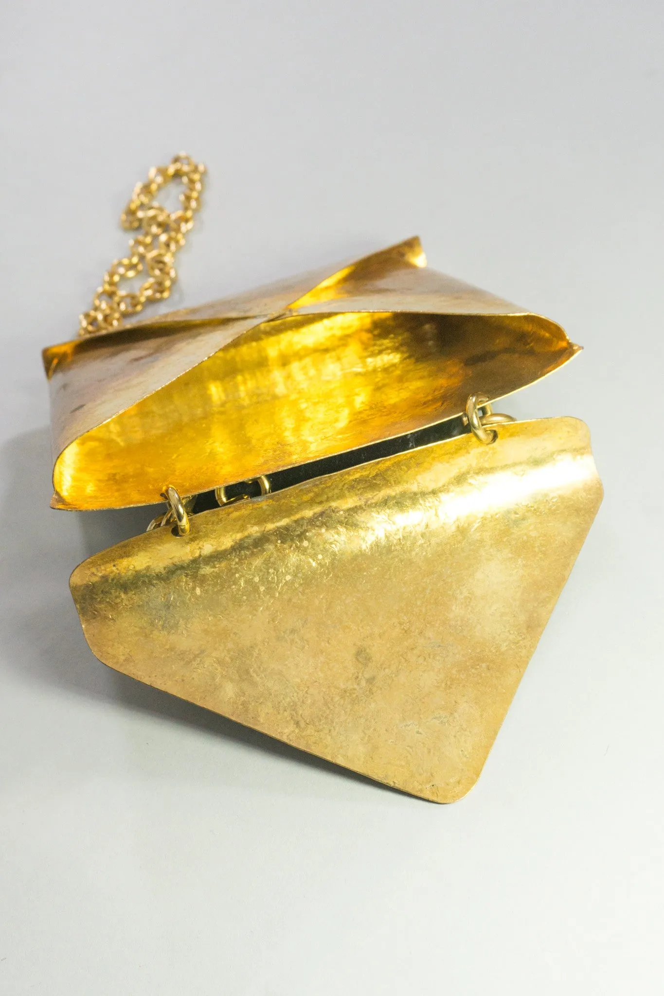 Monogram Brass Envelope Chain Bag