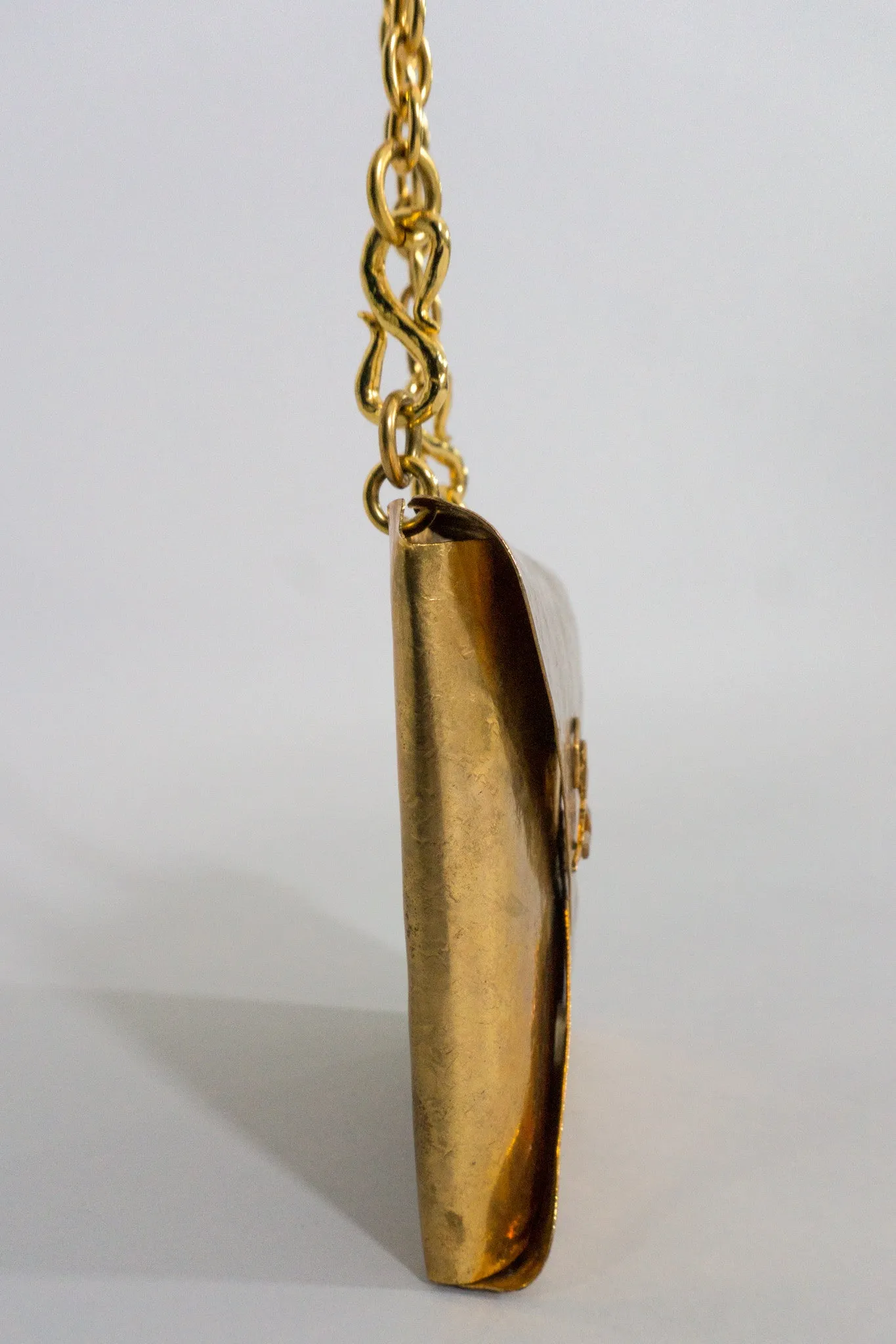 Monogram Brass Envelope Chain Bag