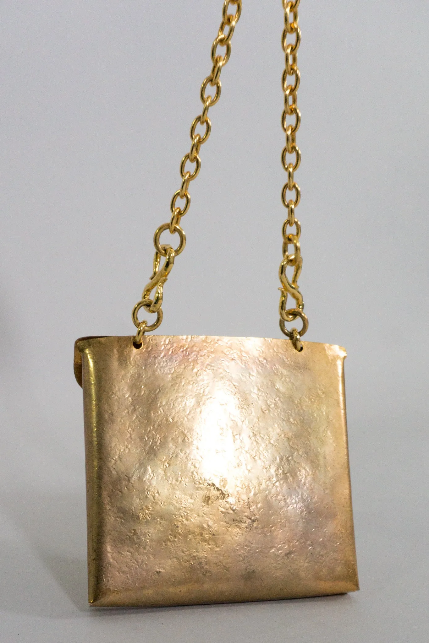 Monogram Brass Envelope Chain Bag