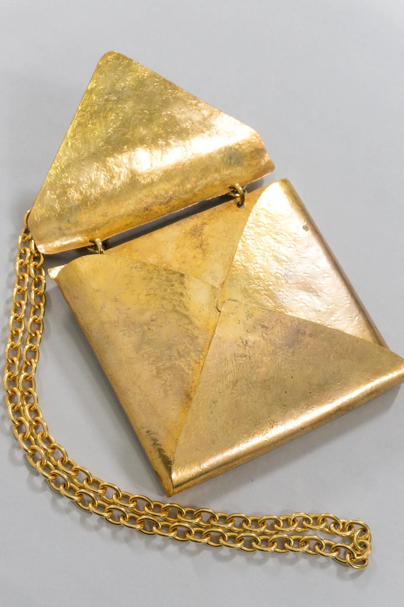 Monogram Brass Envelope Chain Bag