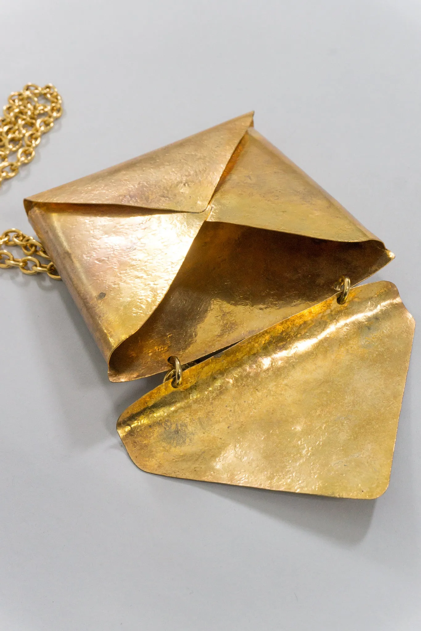Monogram Brass Envelope Chain Bag