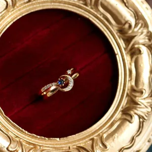 Moon Ring Set (Solid Silver)