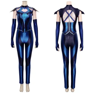 Mortal Kombat 11 Kitana Cosplay Costume Outfits Halloween Carnival Suit