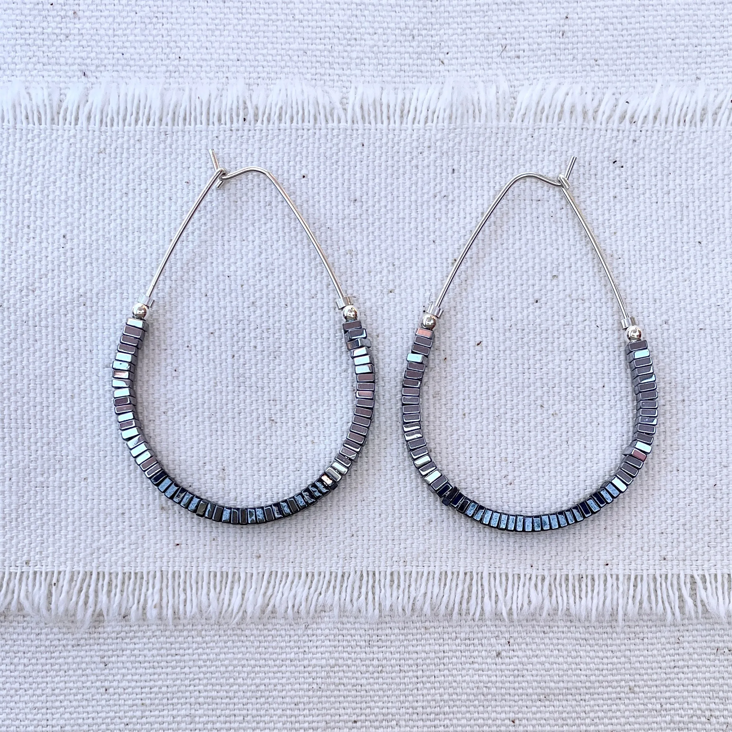 MOSAIC Ovaline Bead Hoops