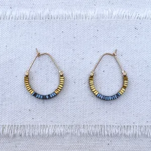 MOSAIC Ovaline Bead Hoops