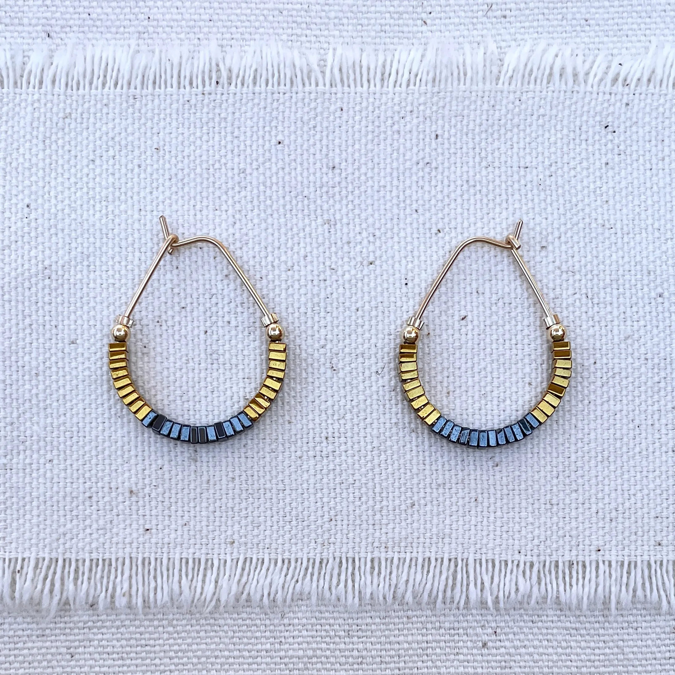 MOSAIC Ovaline Bead Hoops
