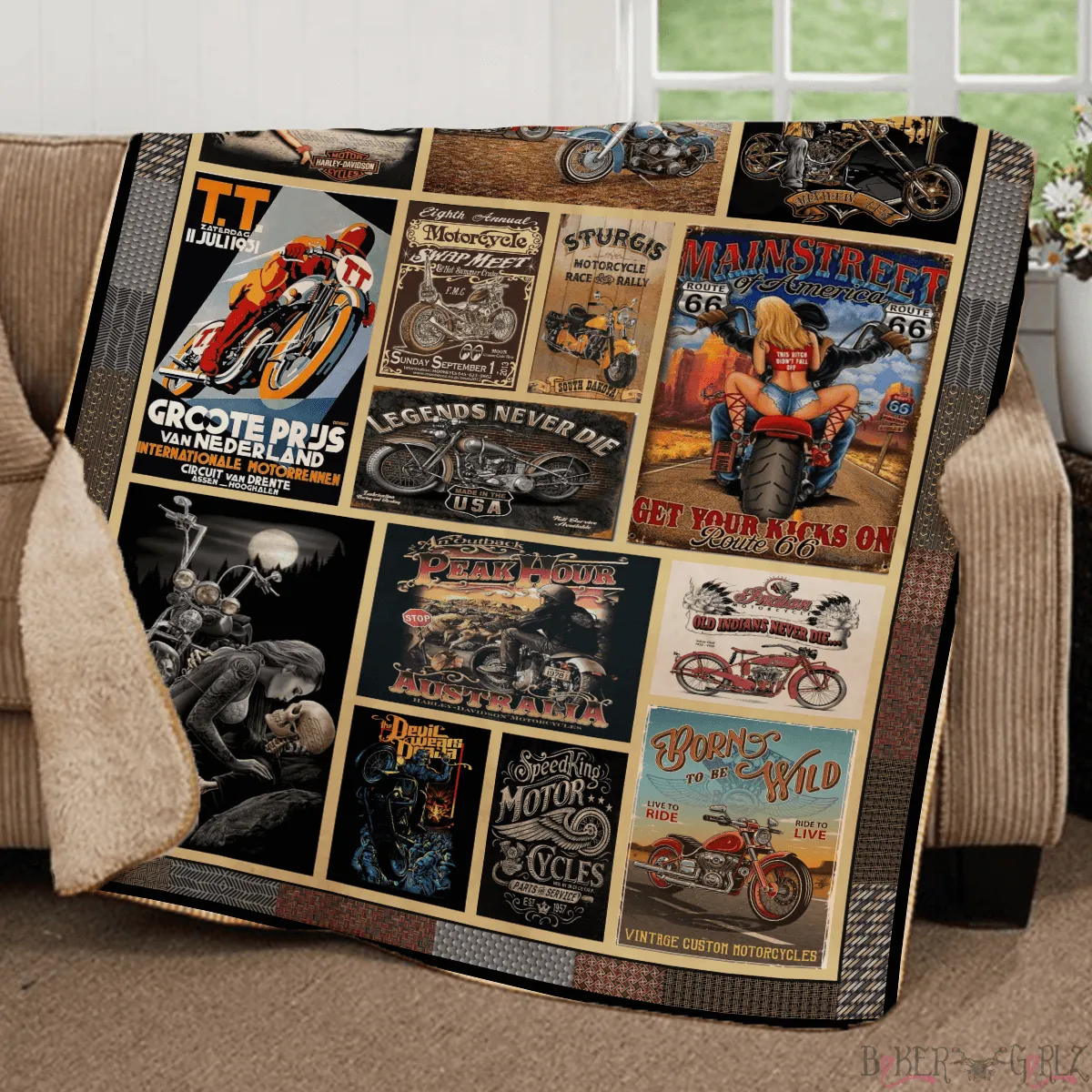 Moto Premium Sherpa Blanket