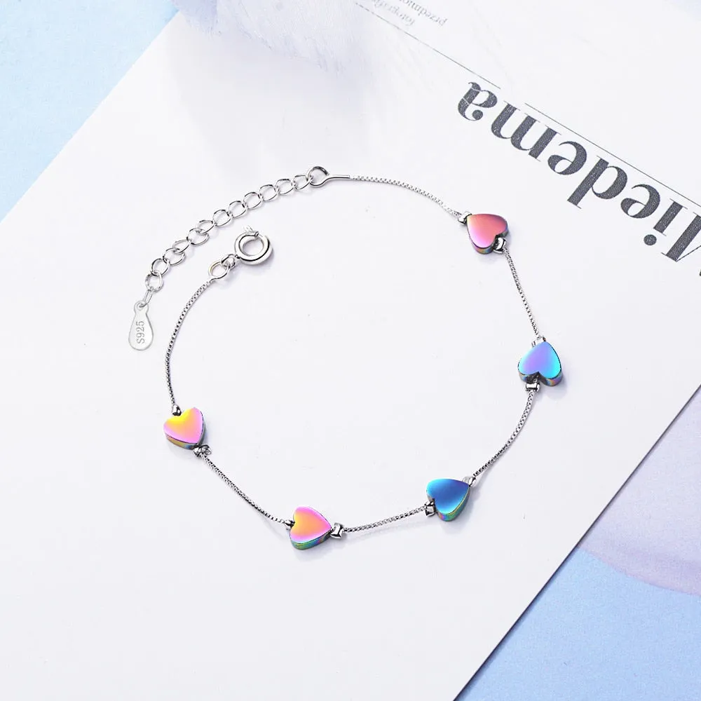 Multichrome Love Charms Bracelet