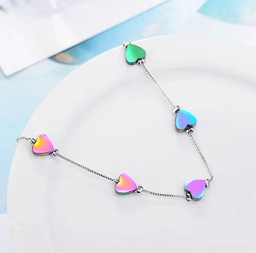 Multichrome Love Charms Bracelet