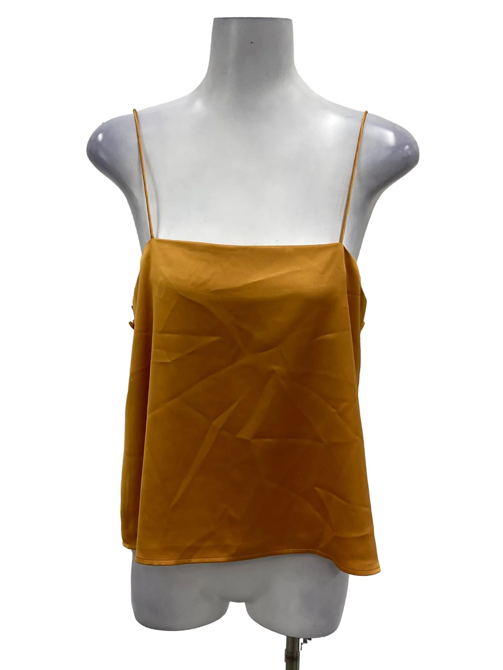 Mustard Yellow Satin Cami