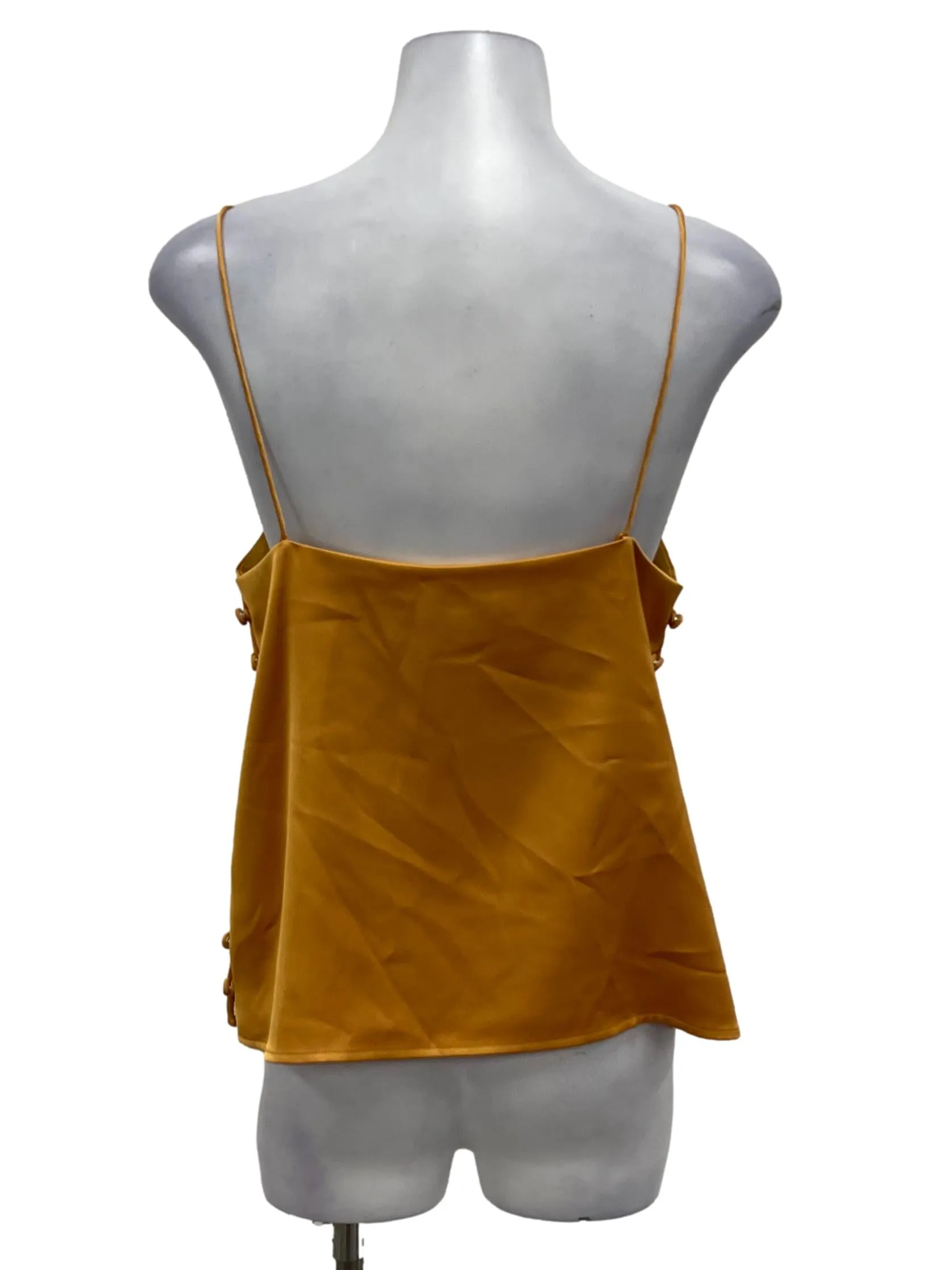 Mustard Yellow Satin Cami