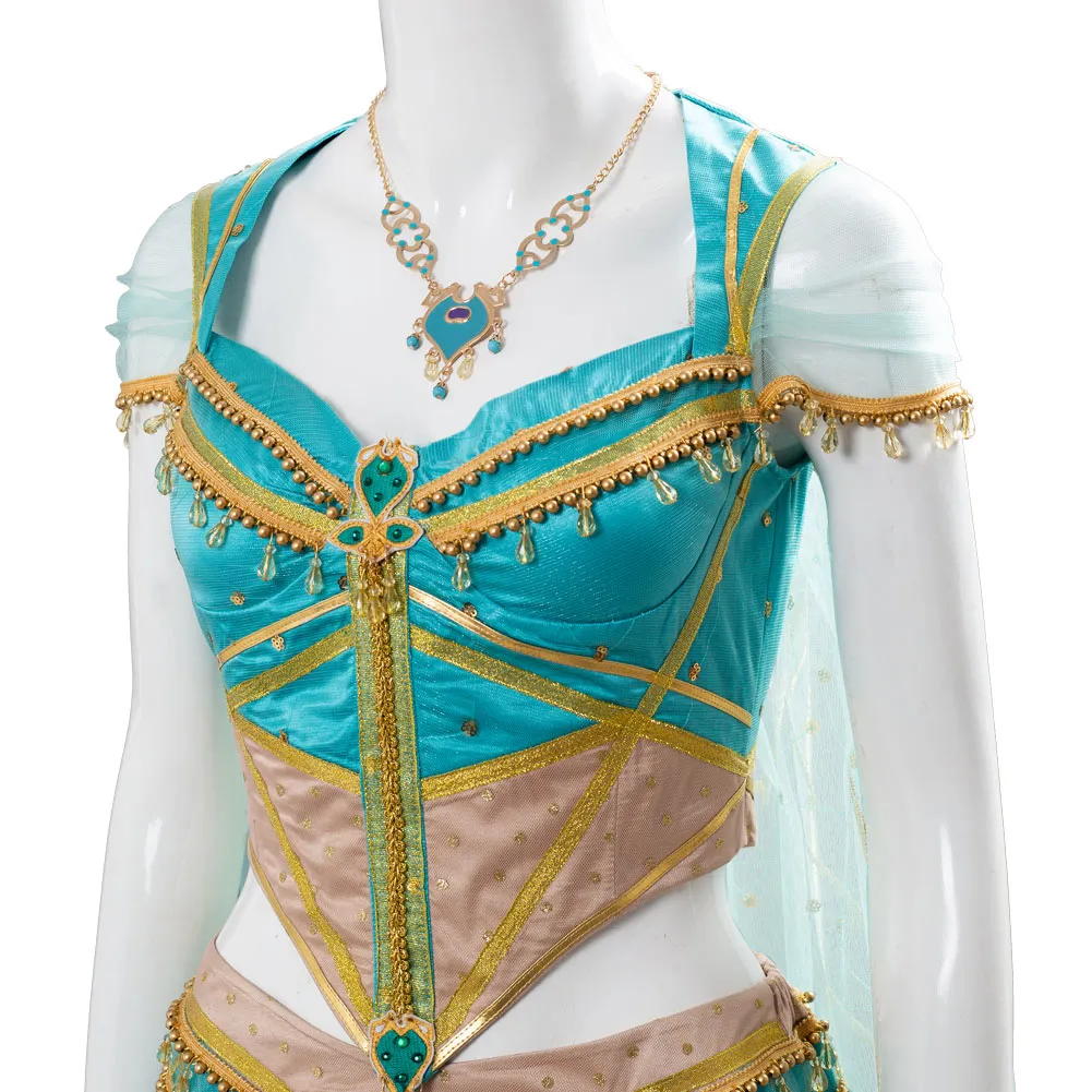 Naomi Scott Aladdin the Movie Princess Jasmine 2019 Outfit Cosplay Costume