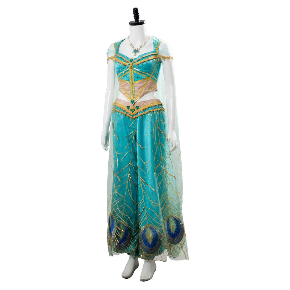 Naomi Scott Aladdin the Movie Princess Jasmine 2019 Outfit Cosplay Costume