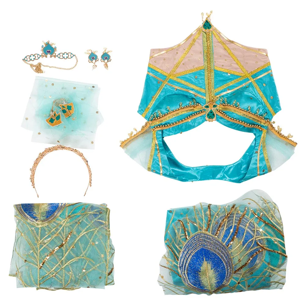 Naomi Scott Aladdin the Movie Princess Jasmine 2019 Outfit Cosplay Costume