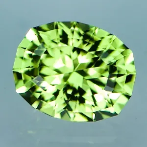 Natural Custom Cut Oval Peridot (1.39 carats)