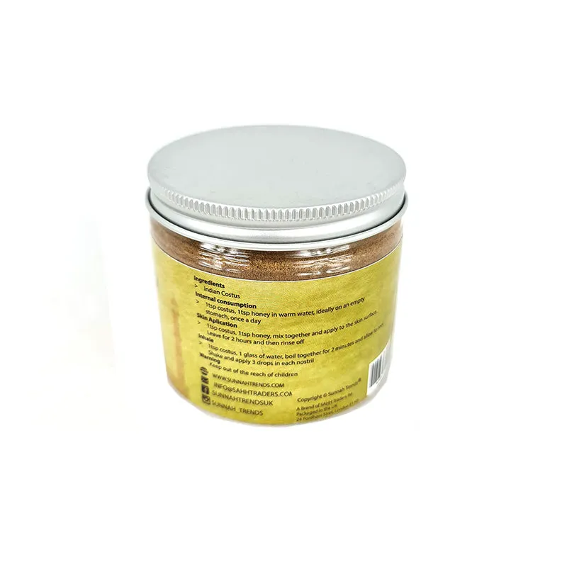 Natural Indian Costus Root Powder Qust Al Hindi 100g