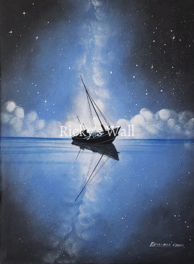 Nautical Shipwreck - PREMIUM - 11.8 x 15.5 in. by Genenrich Pierre