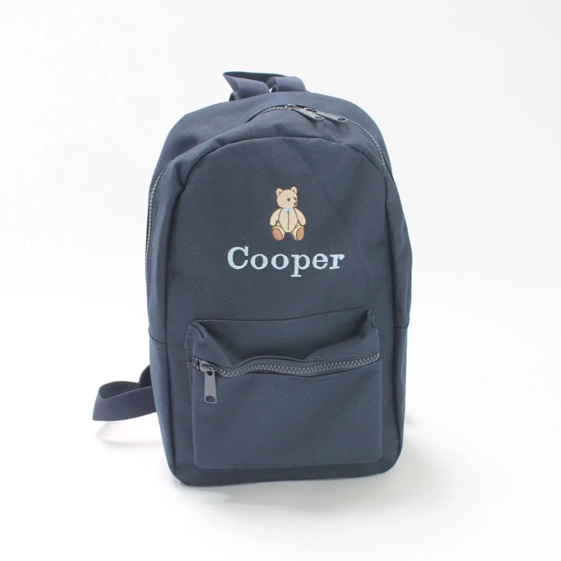 Navy Blue Backpack - Teddy Bear Design