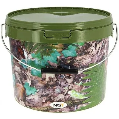 NGT Round 3L Camo Bait Bucket