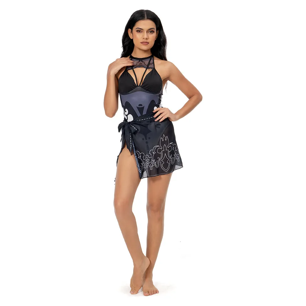 NieR:Automata YoRHa No.2 Sexy Swimsuit Cosplay Costume Jumpsuit Swimwear Outfits Halloween Carnival Suit