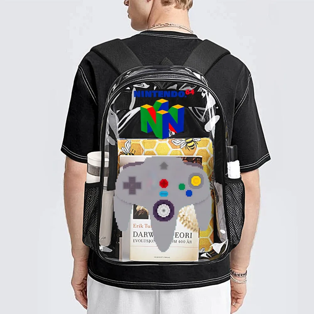 Nintendo 64 Transparent Backpack 17 Inch