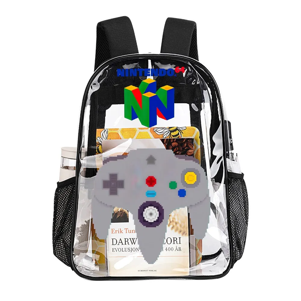 Nintendo 64 Transparent Backpack 17 Inch