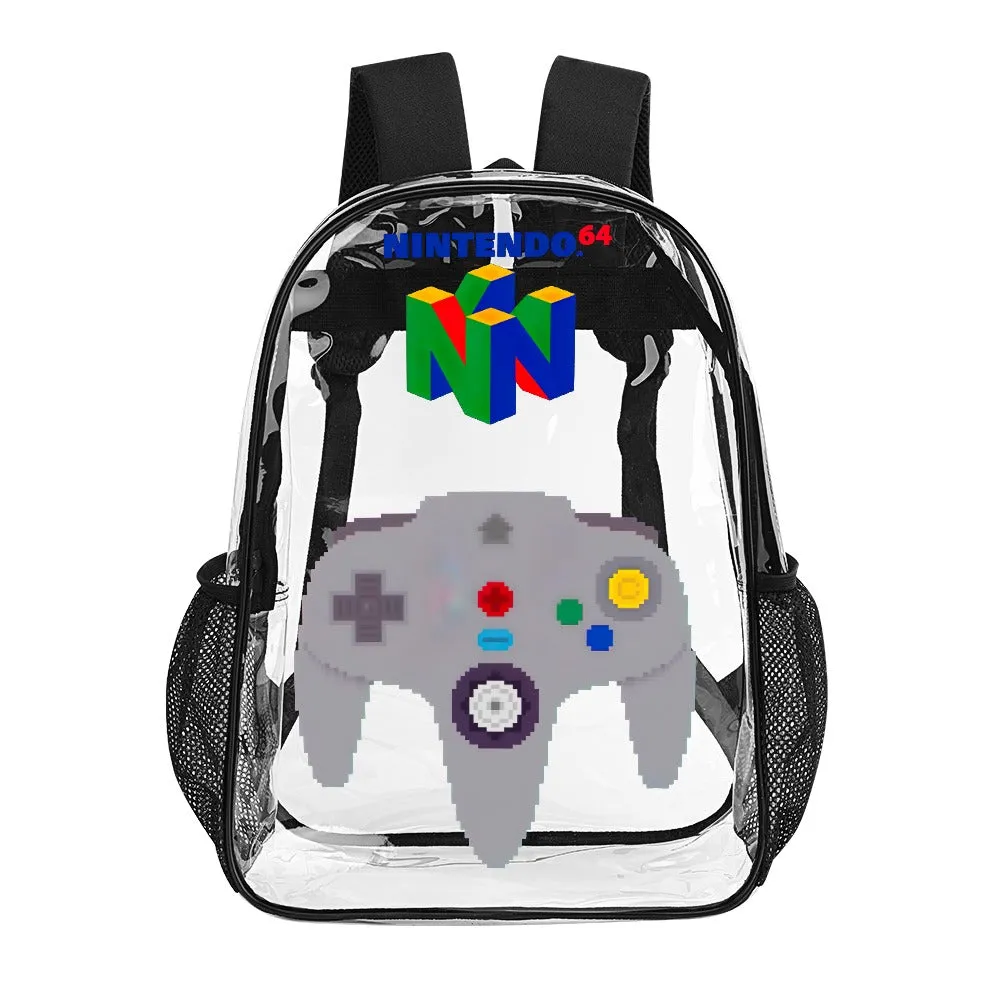 Nintendo 64 Transparent Backpack 17 Inch