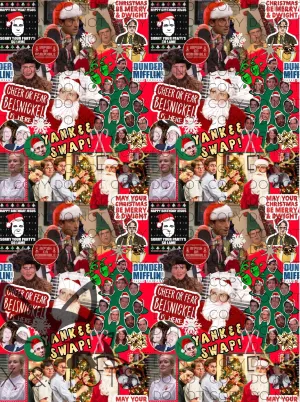 Office Christmas Fabric