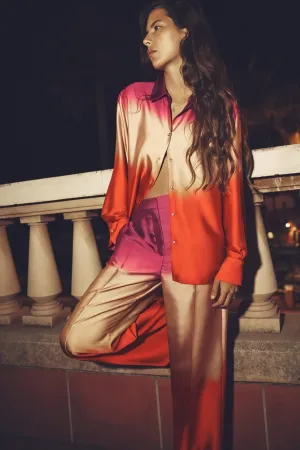 Ombre Two-Piece Suit: Modern Elegance