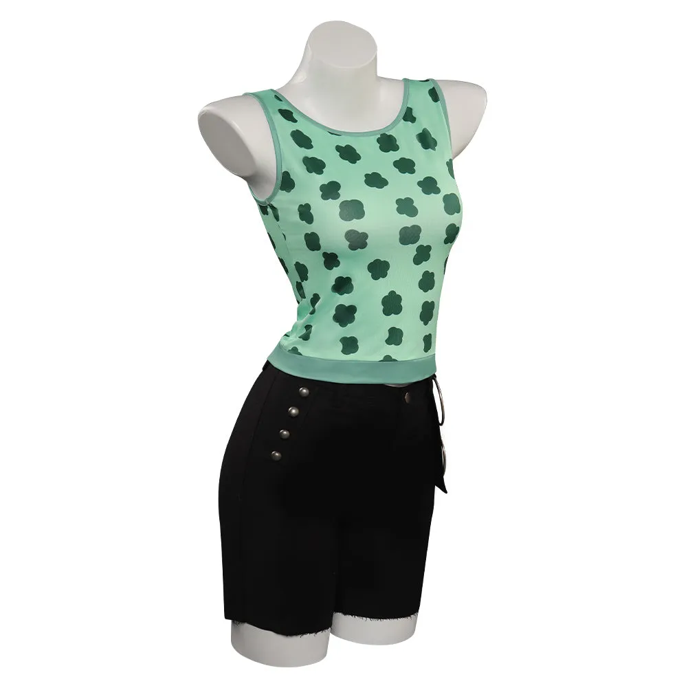 One Piece Nami Cosplay Costume Green Outfits Halloween Carnival Suit