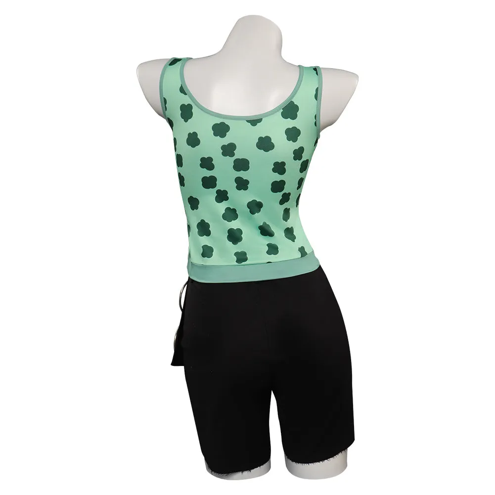 One Piece Nami Cosplay Costume Green Outfits Halloween Carnival Suit
