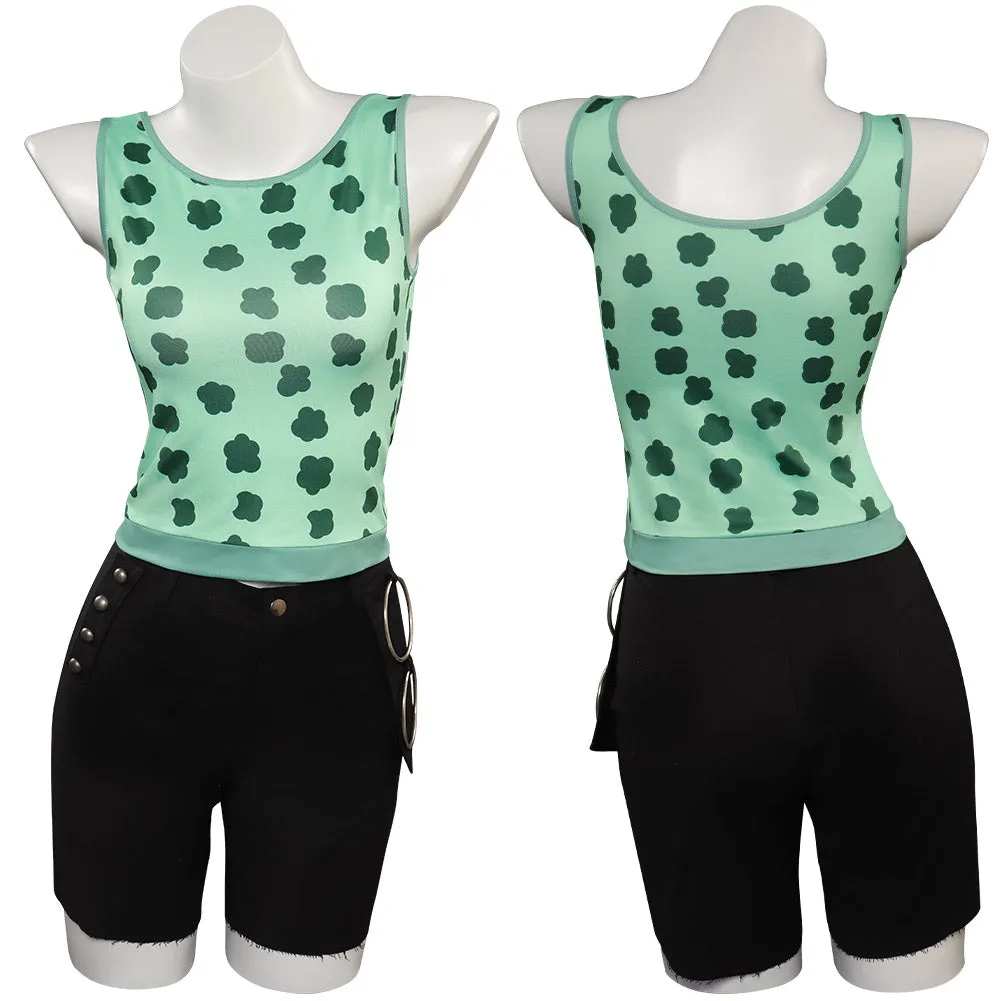 One Piece Nami Cosplay Costume Green Outfits Halloween Carnival Suit