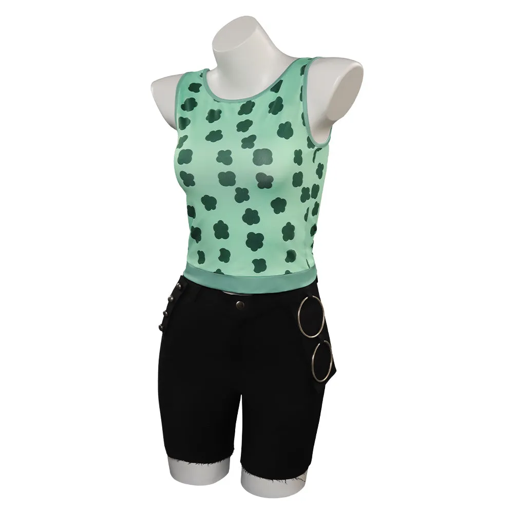 One Piece Nami Cosplay Costume Green Outfits Halloween Carnival Suit