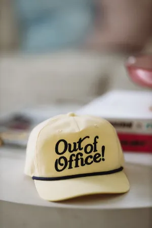 Out of Office Hat - Yellow and Navy