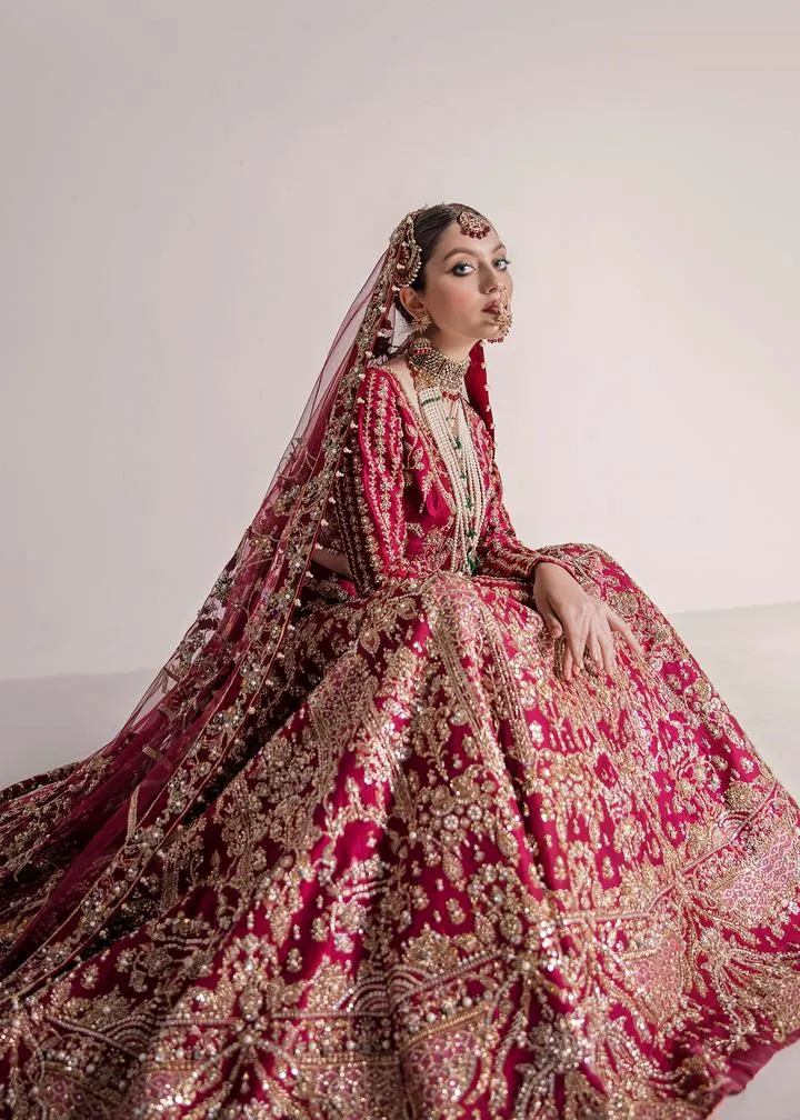 Pakistani Designer Bridal Lehnga Outfit #Y6235