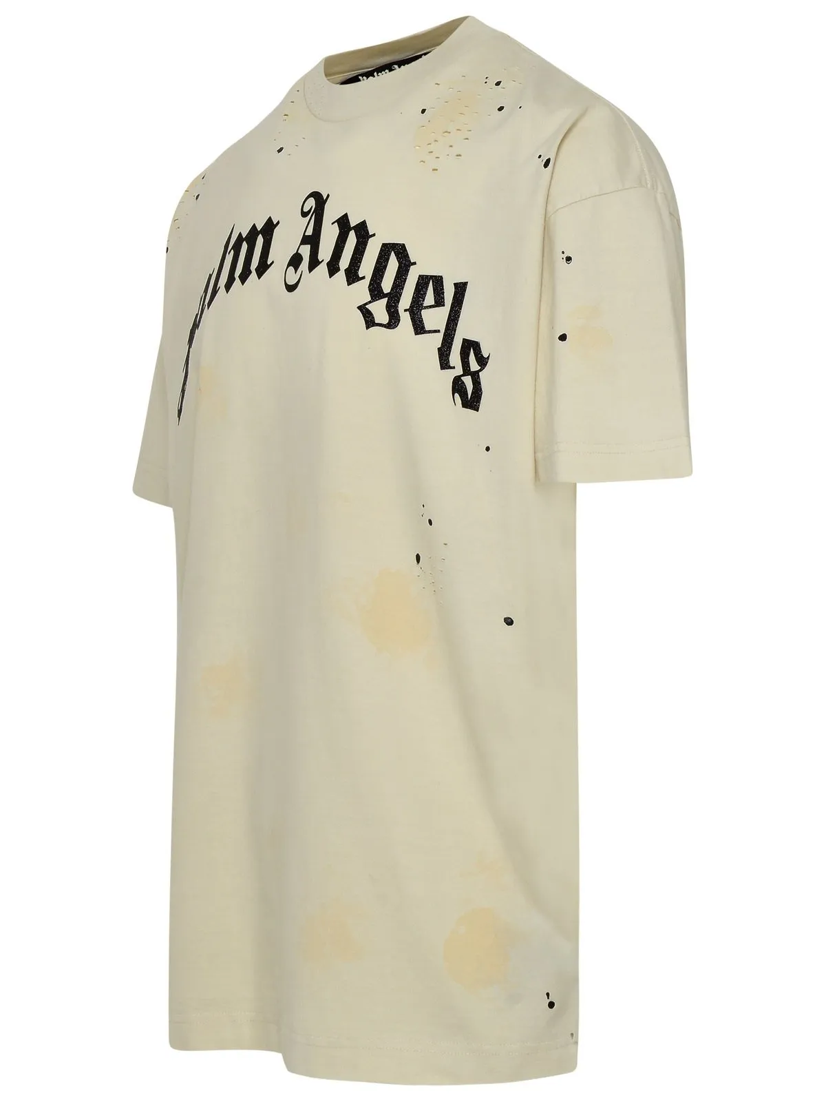 Palm Angels Palm Angels Logo-Printed Distressed T-Shirt