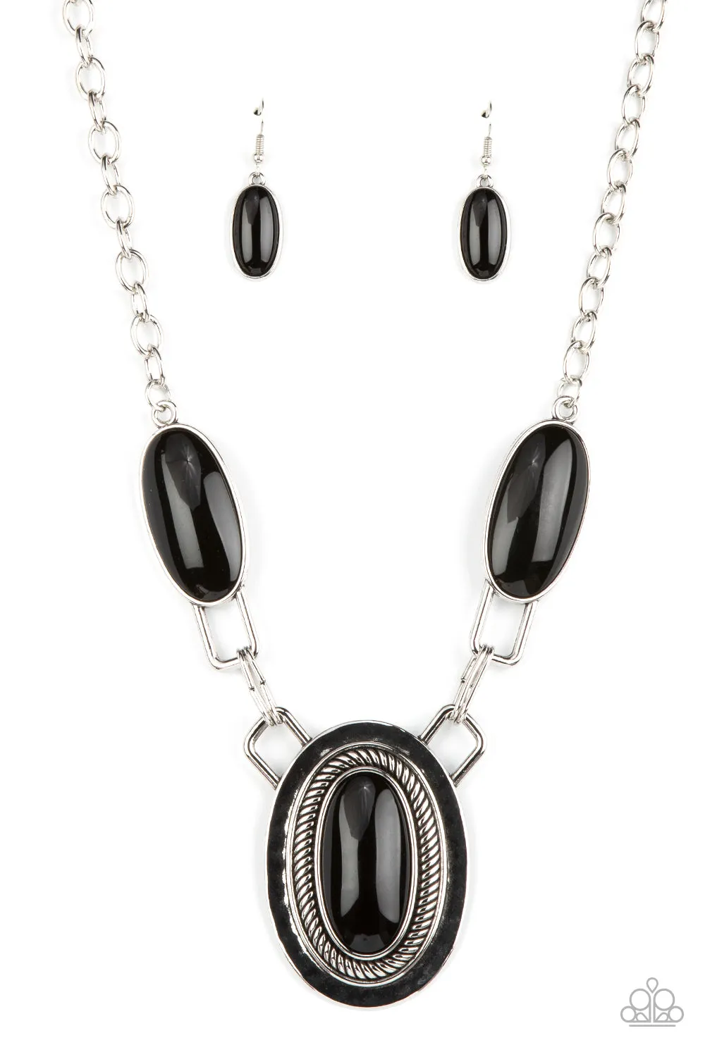Paparazzi - Count to TENACIOUS - Black Necklace