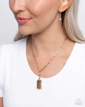 Paparazzi Simple Street - Gold Necklace