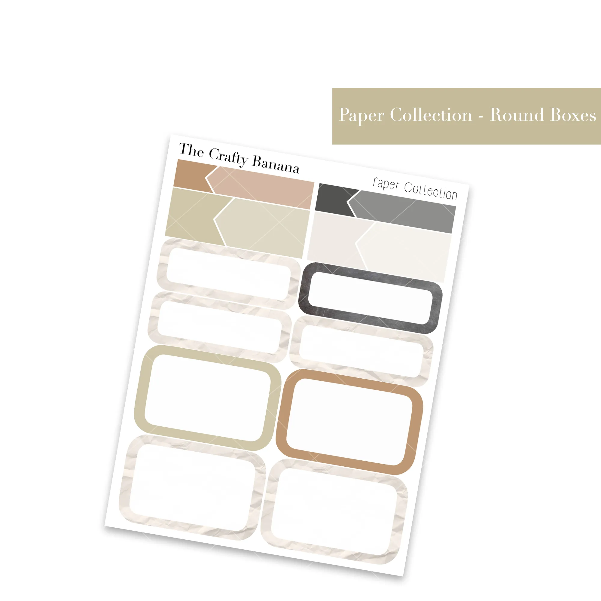 Paper Collection: Round Boxes  