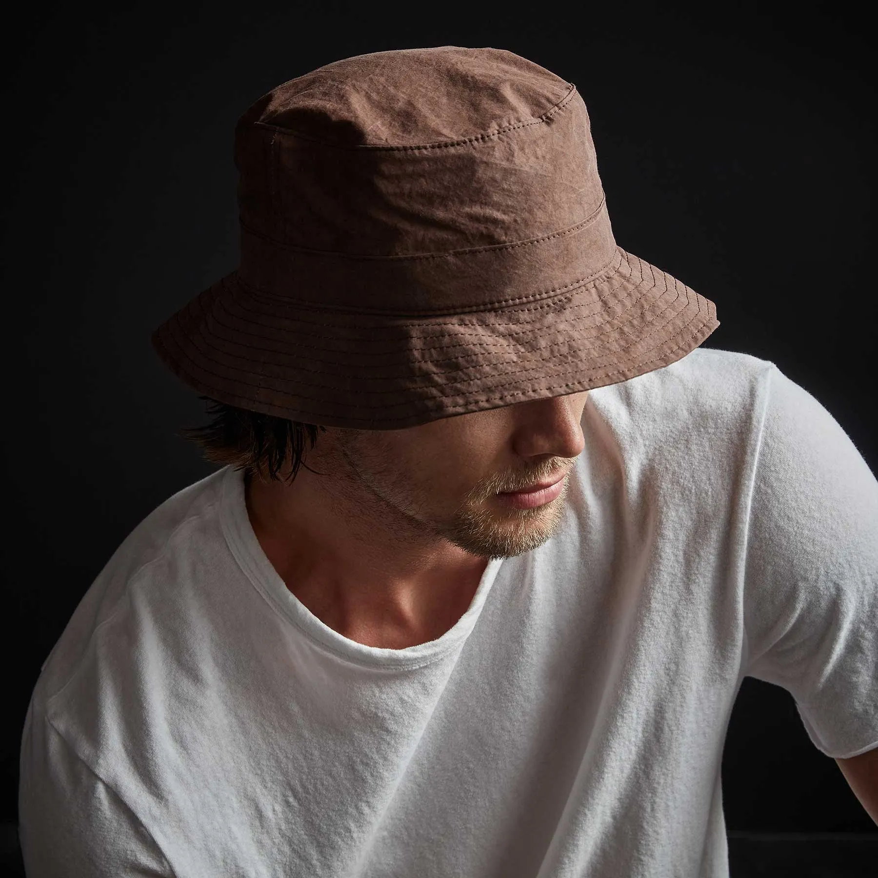 Parachute Poplin Bucket Hat - Malt Pigment