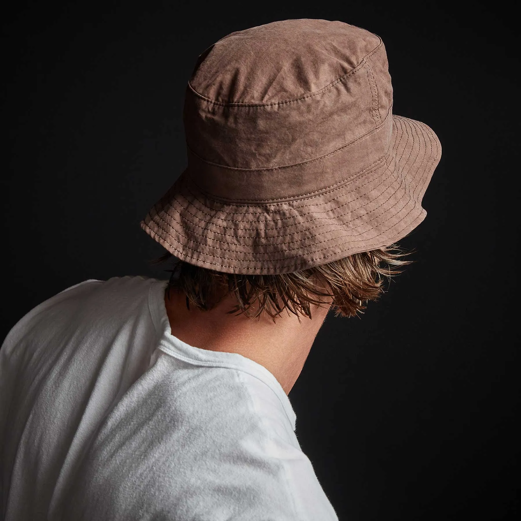 Parachute Poplin Bucket Hat - Malt Pigment