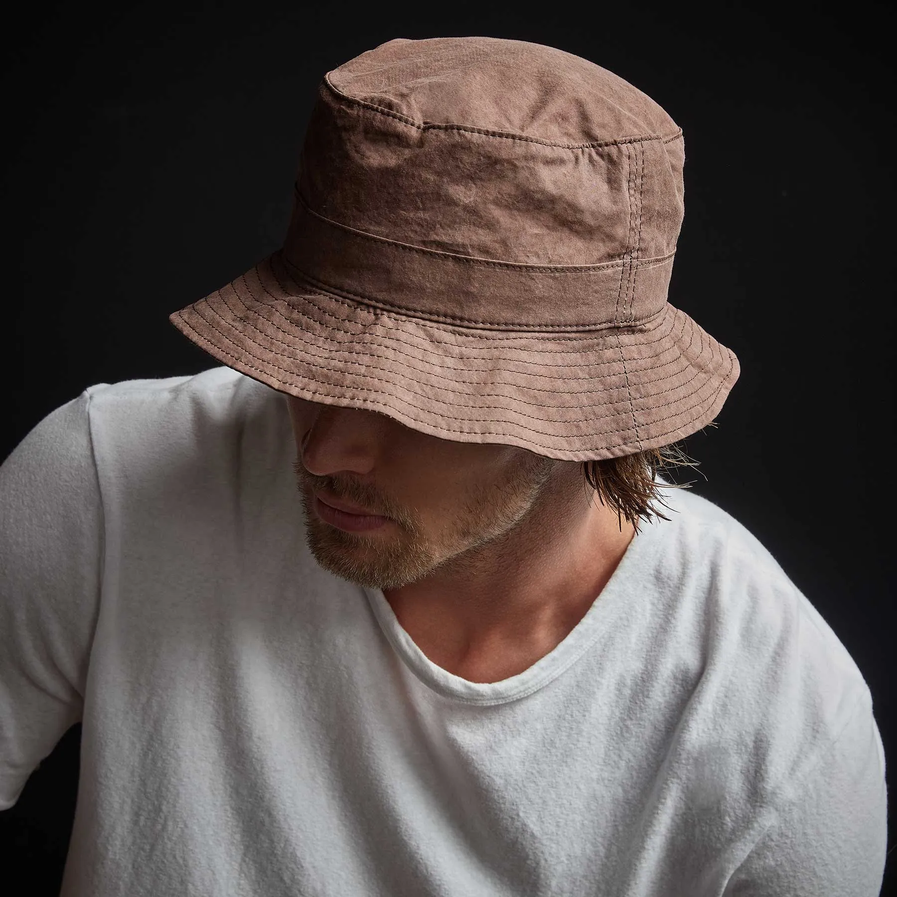 Parachute Poplin Bucket Hat - Malt Pigment