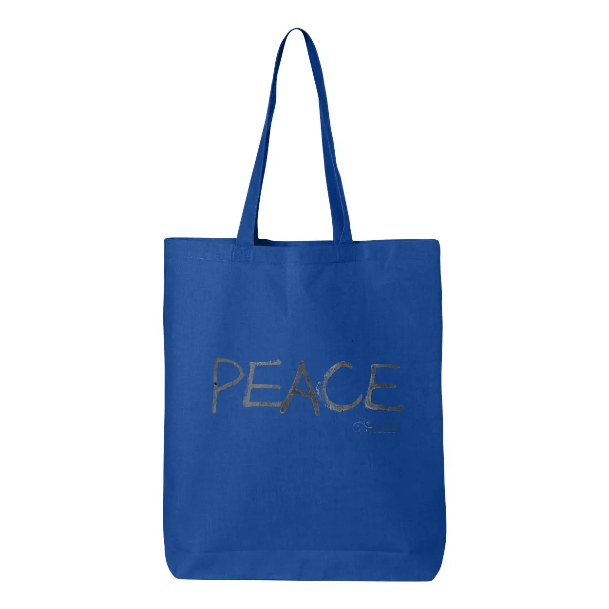 PEACE Gusseted Tote – Colorful Peace Message in 100% Cotton