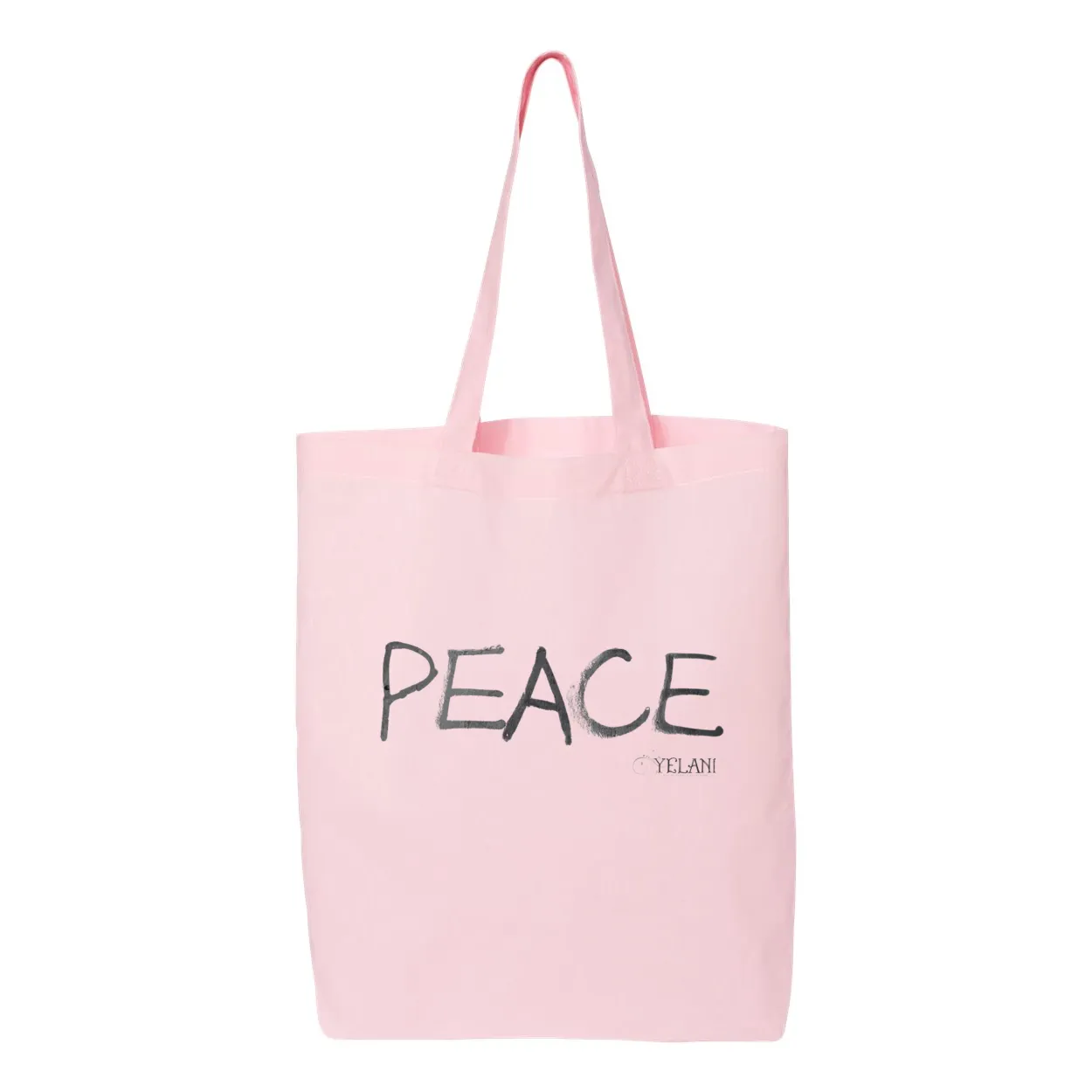 PEACE Gusseted Tote – Colorful Peace Message in 100% Cotton