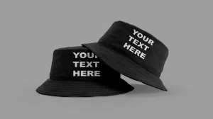 Personalised Bucket Hat with Your Text