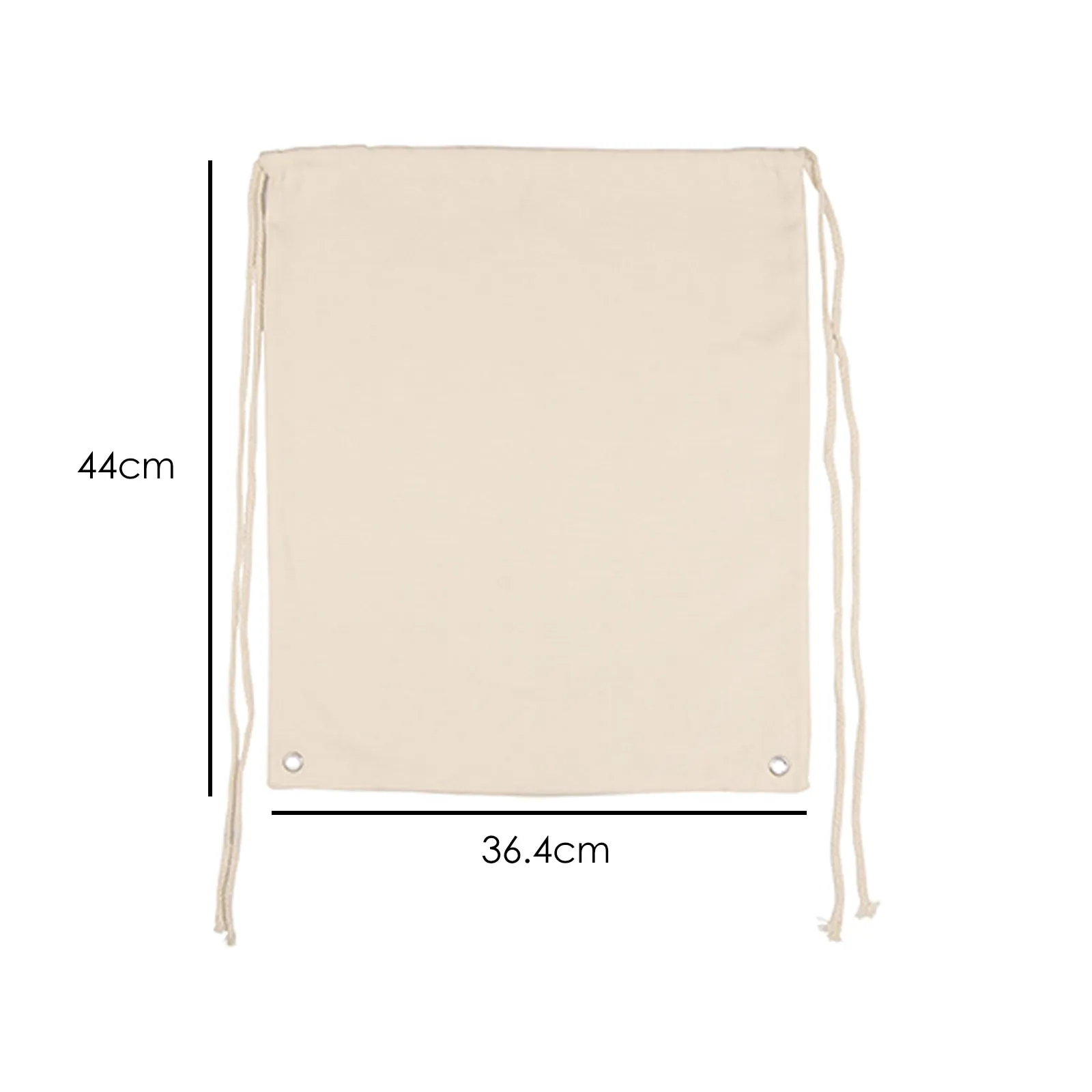 Personalised Canvas Drawstring Backpack with Stylish Text and Floral MUM