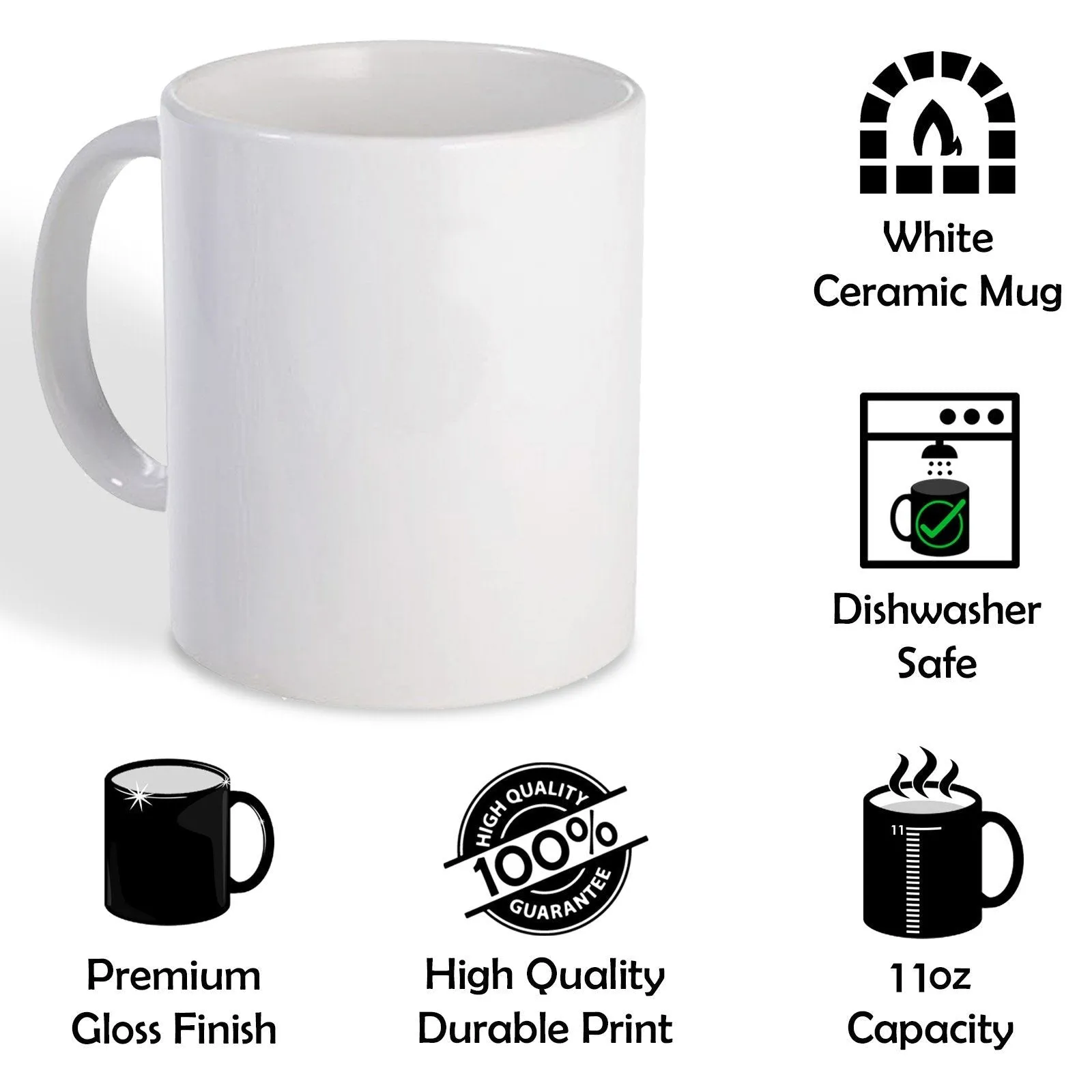 Personalised Mug with Stylish Text and Heart Glasses Rabbit